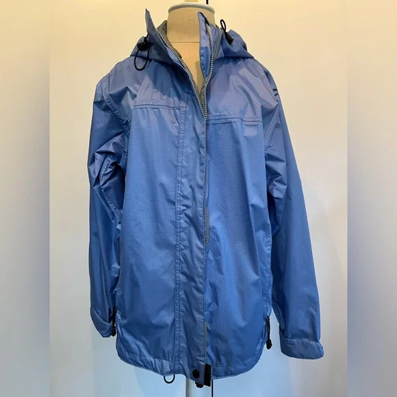 Against the Elements waterproof rain jacket with hood, Size M (10-12). NWOT - Picture 1 of 15